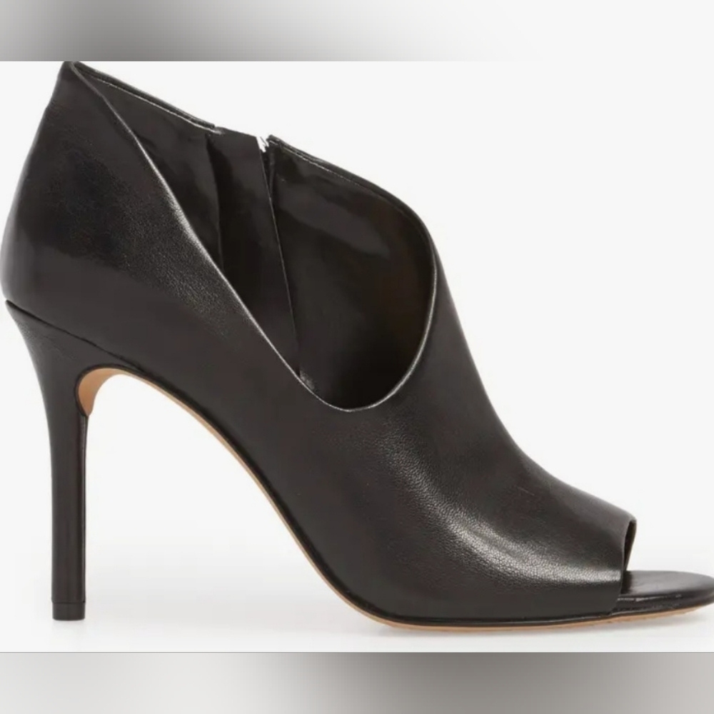 Size 6 - 🆕️ Vince Camuto Careeta Sleek Black Open-Toe Heels - Picture 3 of 11